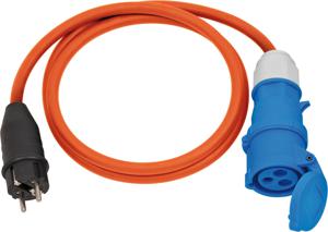 Brennenstuhl 1132910025 electriciteitssnoer Oranje 1,5 m IEC Type E (3.4 mm, 3.1 mm) Netstekker type F