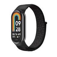 Sport loop nylon bandje - Zwart gemêleerd - Xiaomi Smart Band 8 & 9 Sport loop nylon bandje - Zwart gemêleerd - Xiaomi Smart Band 8 & 9