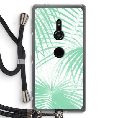 Palmbladeren: Sony Xperia XZ2 Transparant Hoesje met koord