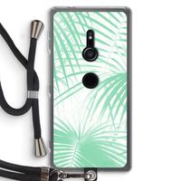 Palmbladeren: Sony Xperia XZ2 Transparant Hoesje met koord
