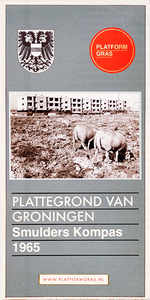 Historische Kaart Plattegrond van Groningen - Smulders Kompas 1965 | G