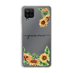 Zonnebloemen: Samsung Galaxy A12 Transparant Hoesje