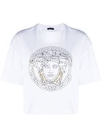 Versace t-shirt en coton à imprimé Medusa - Blanc - thumbnail