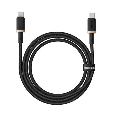 Baseus Dura Type C naar Type C 100 W snellaadkabel 1 m Zwart, Goud