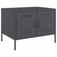 Salontafel 68x50x50,5 cm staal antracietkleurig