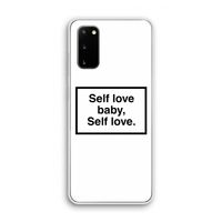 Self love: Samsung Galaxy S20 Transparant Hoesje