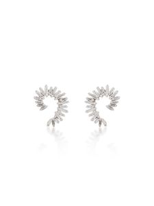 Suzanne Kalan boucles d'oreilles en or blanc 18ct à diamants - Argent