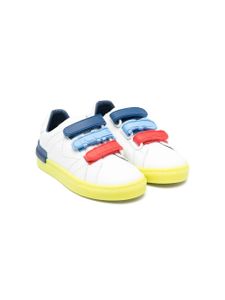 Marc Jacobs Kids baskets en cuir à design colour block - Blanc