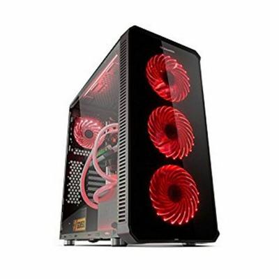 ATX Semi-toren BehuizingNox NXHUMMERTGX RGB Zwart