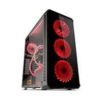 ATX Semi-toren BehuizingNox NXHUMMERTGX RGB Zwart