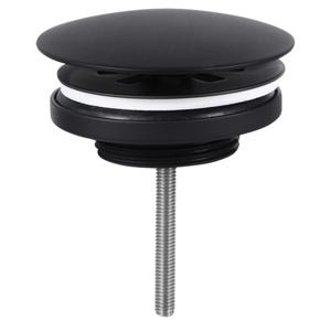 Differnz afvoerplug always open | mat zwart | 72mm