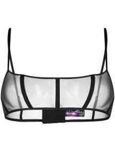 Maison Close soutien-gorge transparent - Noir