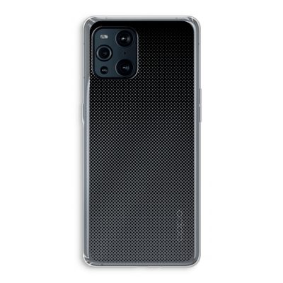 Musketon Halftone: Oppo Find X3 Transparant Hoesje