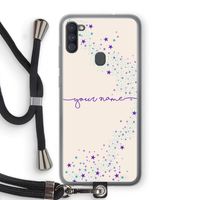Sterren: Samsung Galaxy A11 Transparant Hoesje met koord