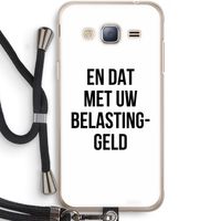 Belastinggeld: Samsung Galaxy J3 (2016) Transparant Hoesje met koord