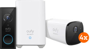 Eufycam 2 Pro 4-Pack + Video Doorbell Battery