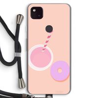 Donut: Pixel 4a 5G Transparant Hoesje met koord