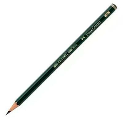 Potlood Faber-Castell 119006 Zeshoekig 6B Zwart Groen Ecologisch (12 Stuks)