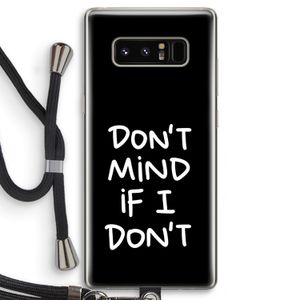 Don't Mind: Samsung Galaxy Note 8 Transparant Hoesje met koord