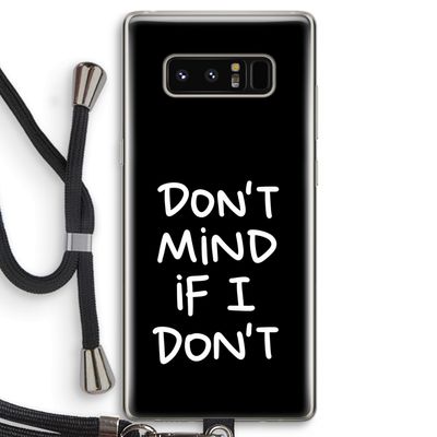 Don't Mind: Samsung Galaxy Note 8 Transparant Hoesje met koord
