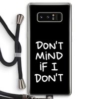 Don't Mind: Samsung Galaxy Note 8 Transparant Hoesje met koord