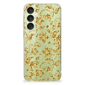 Samsung Galaxy A35 TPU Case Gouden Bloemen