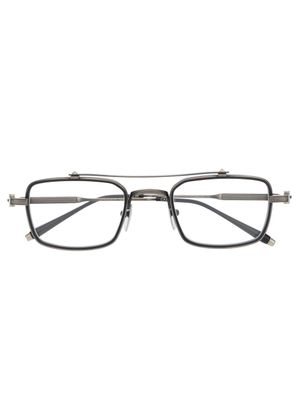 Akoni lunettes de vue à monture rectangulaire - Gris