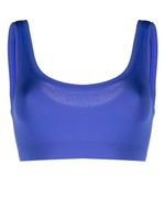 Hanro soutien-gorge crop à encolure ronde - Bleu