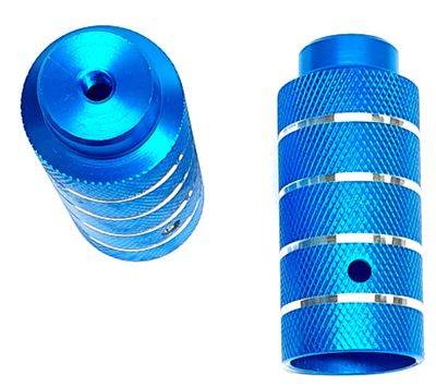 Hzb freestyle asverlengers/pegs 110 mm blauw set 2 stuks