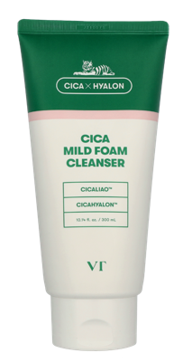 VT Cosmetic Cica Mild Foam Cleanser 300 ml Make-up verwijderaar en reiniger