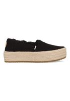 Toms Valencia Platform Espadrille 10019795 Zwart  maat