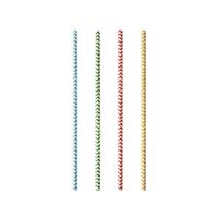 100x Duurzame papieren rietjes gekleurd 20 cm 100x Duurzame papieren rietjes gekleurd 20 cm