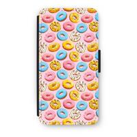 Pink donuts: iPhone 7 Plus Flip Hoesje - thumbnail