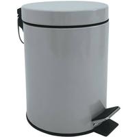 MSV badkamer|toilet pedaalemmer - grijs - 3 liter - 17 x 25 cm