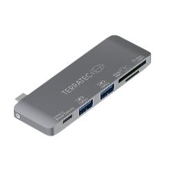 Terratec 283005 laptop dock & poortreplicator USB 3.2 Gen 1 (3.1 Gen 1) Type-C Grijs