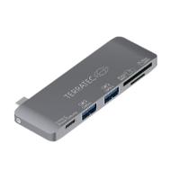 Terratec 283005 laptop dock & poortreplicator USB 3.2 Gen 1 (3.1 Gen 1) Type-C Grijs - thumbnail