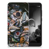 Alcatel 1S (2019) | Siliconen hoesje | met foto Badges