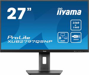 Iiyama ProLite XUB2797QSNP-B1 LCD-monitor Energielabel E (A - G) 68.6 cm (27 inch) 2560 x 1440 Pixel 16:9 1 ms HDMI, DisplayPort, Hoofdtelefoon (3.5 mm