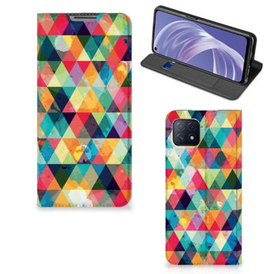 OPPO A73 5G | Hoesje met Magneet | Geruit