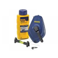 Irwin 64494LP Slaglijnmolen 30m/100&apos; + Blauwe Kalk 113g + Waterpas