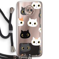 Katten: Motorola Moto G6 Transparant Hoesje met koord Katten: Motorola Moto G6 Transparant Hoesje met koord
