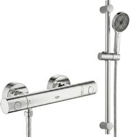Grohe QuickFix Precision Get thermostaatkraan actieset incl. Ben doucheset met 3 straalsoorten chroom