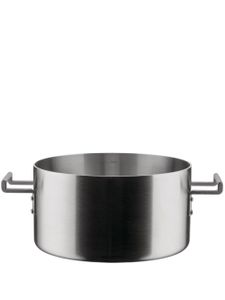 Alessi casserole en acier à deux poignées - Argent