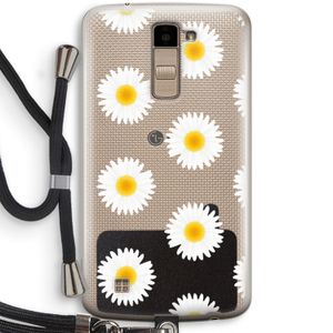 Margrietjes: LG K10 (2016) Transparant Hoesje met koord