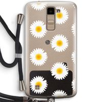 Margrietjes: LG K10 (2016) Transparant Hoesje met koord