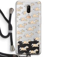 Ponys: OnePlus 6 Transparant Hoesje met koord