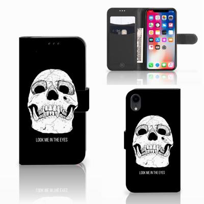 Telefoonhoesje met Naam Apple iPhone Xr Skull Eyes Telefoonhoesje met Naam Apple iPhone Xr Skull Eyes