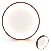 LED Plafondlamp Moderne 24 W Lamp met Houten Motief Metalen Frame 3000 K Warm Licht LED Kroonluchter voor Thuis Kantoor