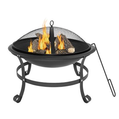 Viking Choice  Vuurkorf metaal - haard met deksel - 55x55x40 cm -