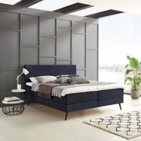 Boxspring 'Nora' kleur donkerblauw - 160 x 200 cm